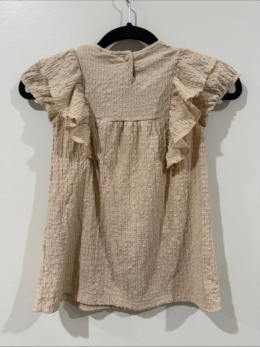 Zara Beige Textured Dress, 3-4